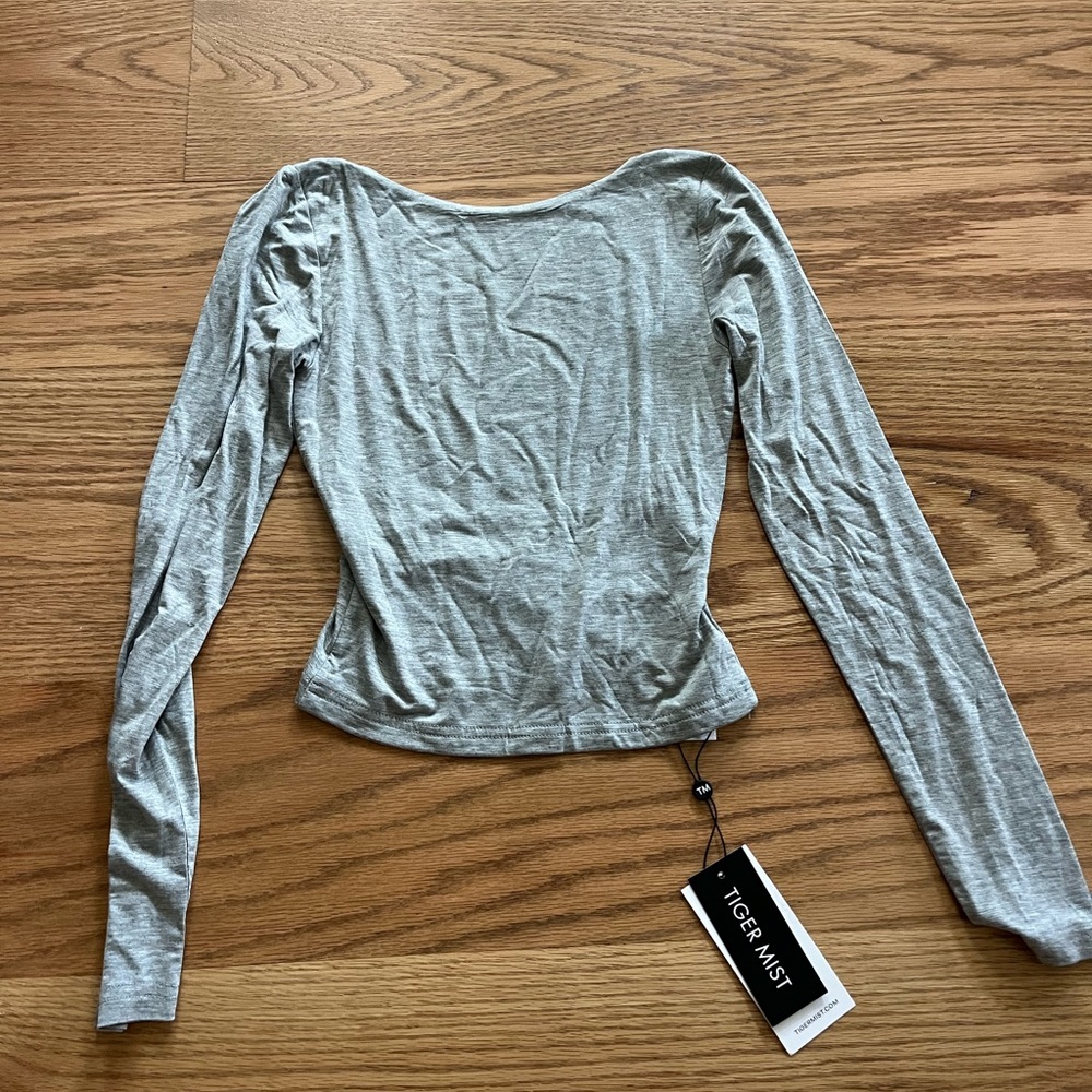 Tiger mist open back top
